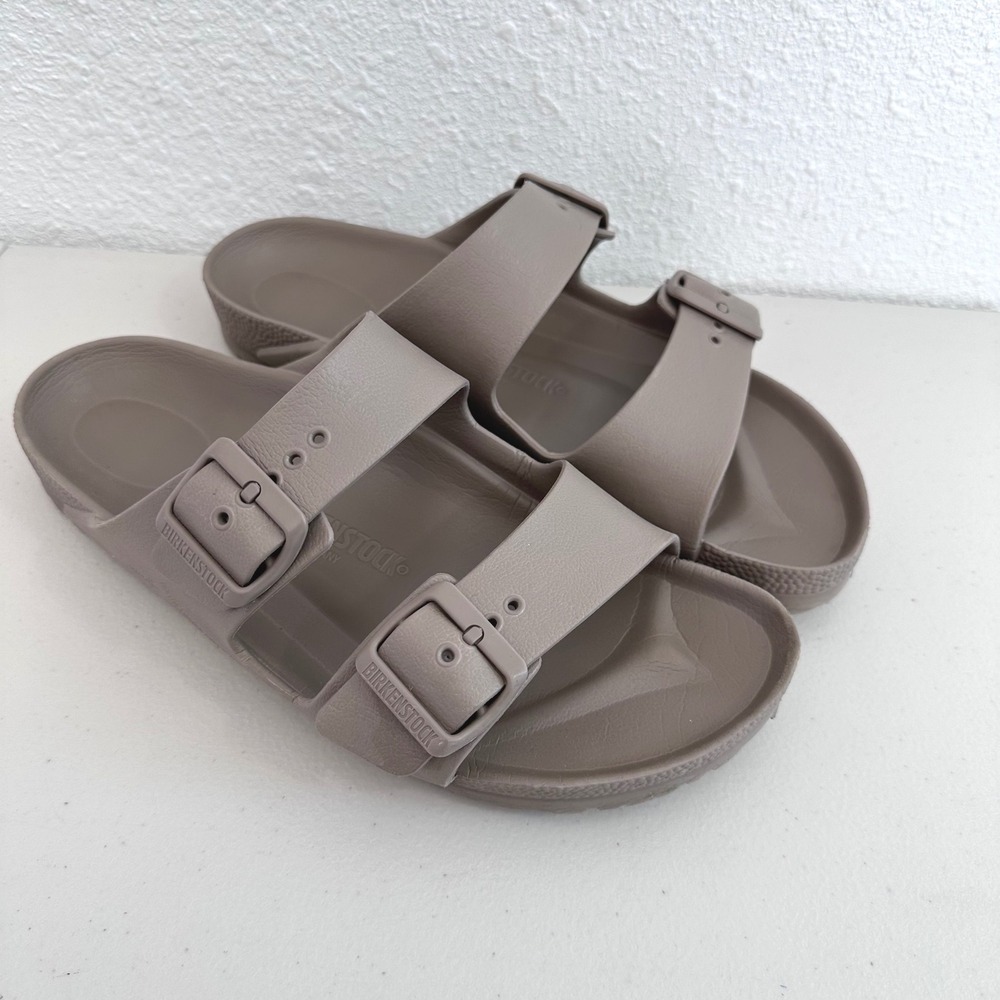 Birkenstock Arizona EVA Sandals Women 40 US 9 Taupe Waterproof Lightweight